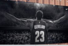 LeBron James banner in Downtown Cleveland is coming down!