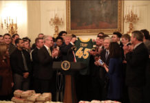 President Donald Trump Serves Fast Food Buffet to College Champs Yet Again!