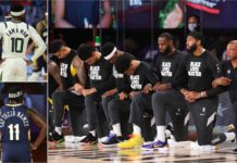NBA Players Kneel During National Anthem As A Statement Against Racism in America