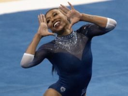 UCLA Gymnast Nia Dennis Viral Floor Routines Pays Tribute to Black Culture